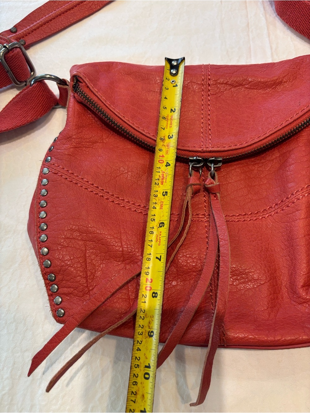 the Sac Leather Crossbody Bag with Stud Detail - Picture 4 of 12